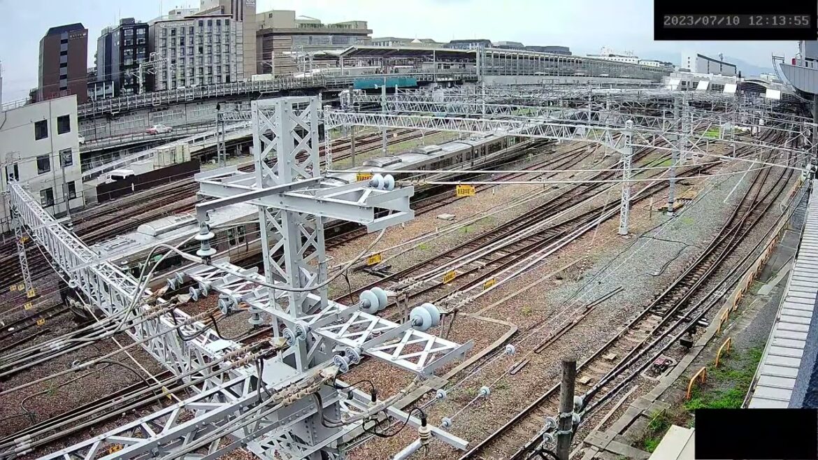 【ARCHIVE】Kyoto Station Live Cam JR京都駅  鉄道ライブカメラ  京都ライブカメラ TrainCam 2023/07/10　12:00～